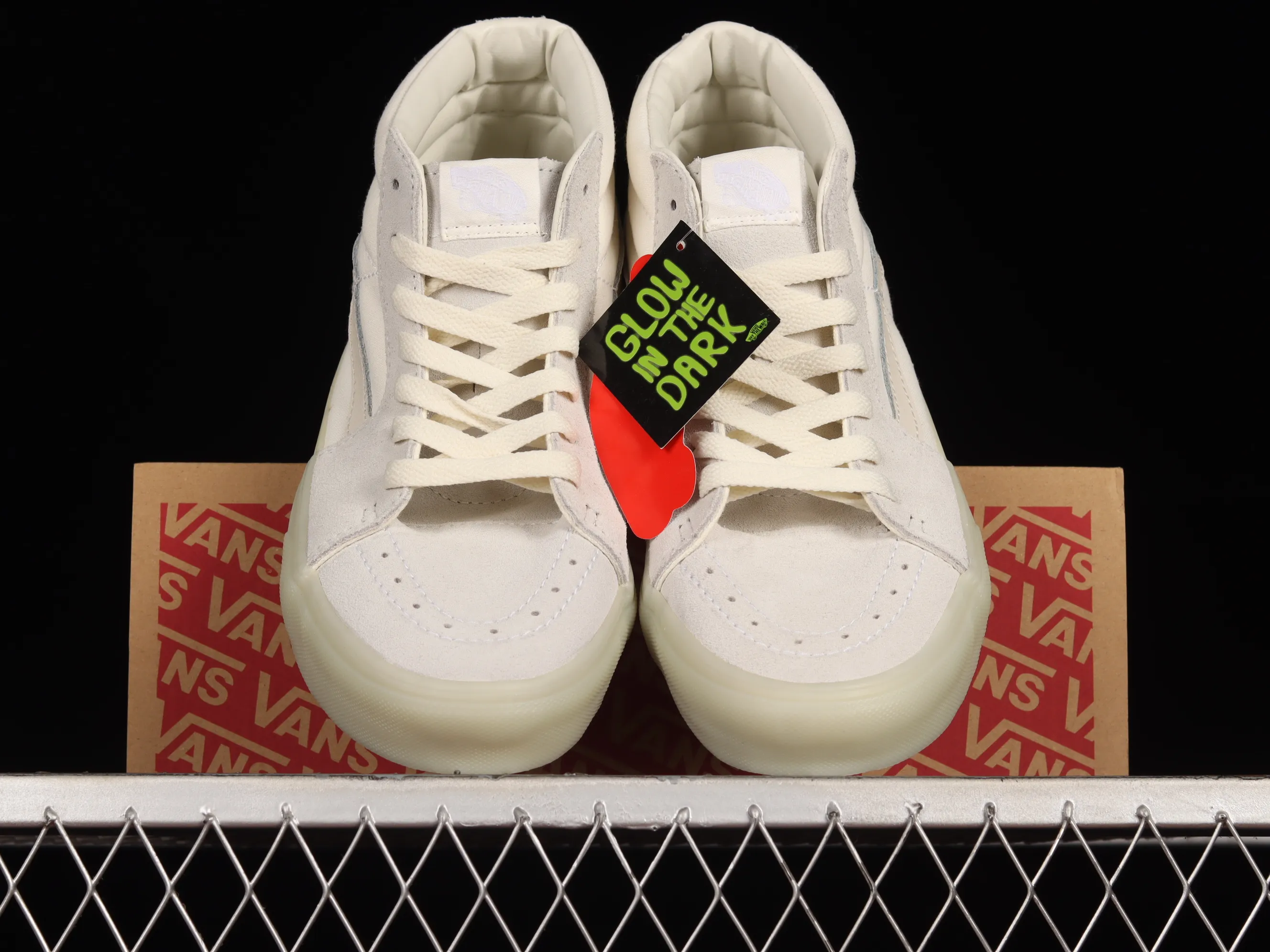 All categories Vans Vans series Vans Mid Vans China Vans Sk8-Mid official new cool transparent jelly glass glue pure white Chinese sneakers VN0A3WM3ABE